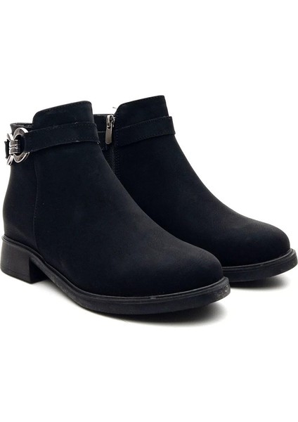 Potinonline 1446 Kadın Tokalı Fermuarlı Kısa Bot fiyatları