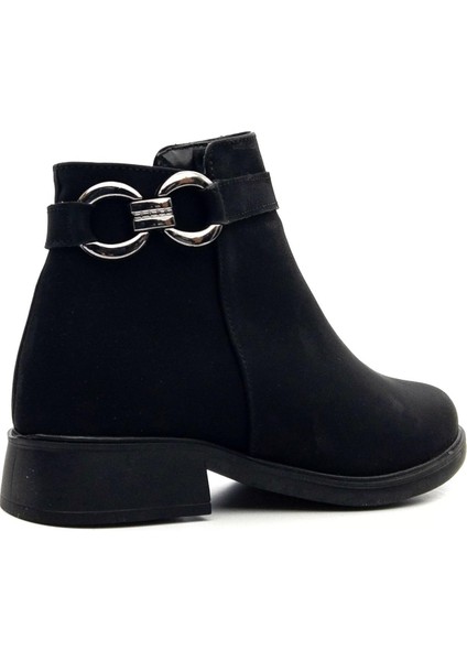 Potinonline 1446 Kadın Tokalı Fermuarlı Kısa Bot modelleri