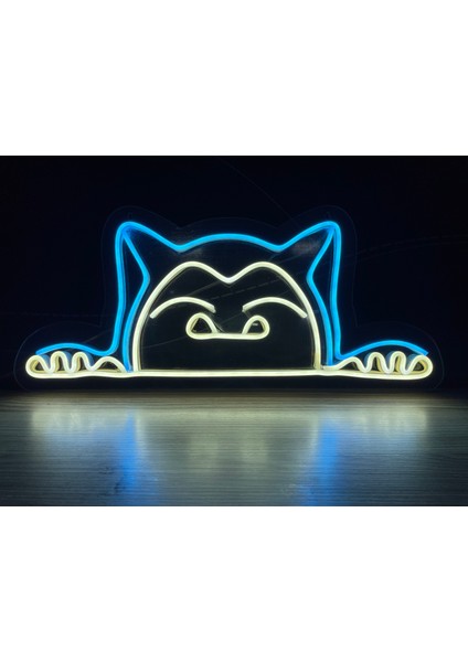 Neon LED Duvar Dekoratif Aydınlatma -Pokemon Snorlax-