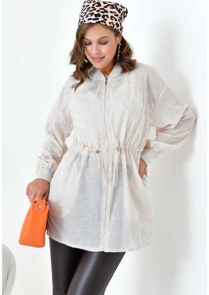 Bayan Kesme Cap Beige