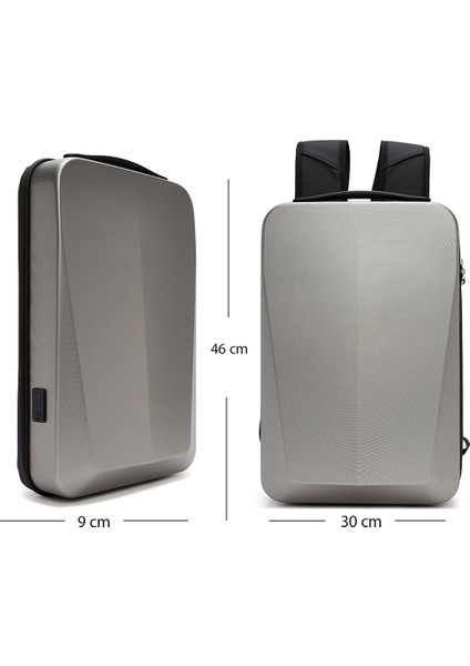 D-Pack Erkek Metalik Teknolojik Sırt Çantası 24SBD3009HC