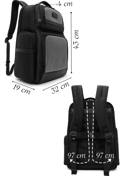 Erkek Siyah Kumaş Sırt Çantası 24WBD30026F fiyatları