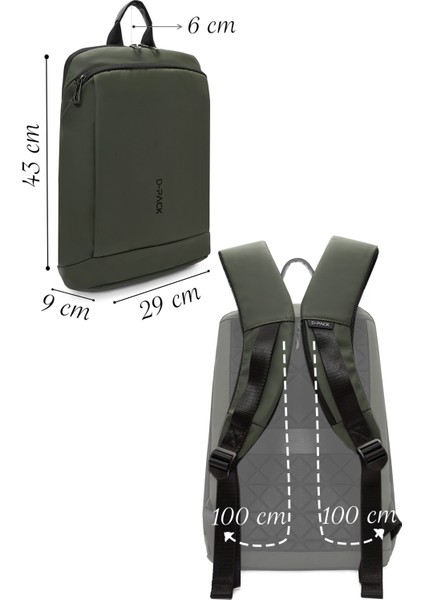 Erkek Yeşil Kumaş Sırt Çantası 23SBD30096F fiyatları