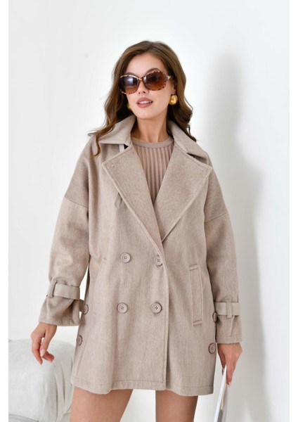 Kadın Kaşe Kaban Beige fiyatları