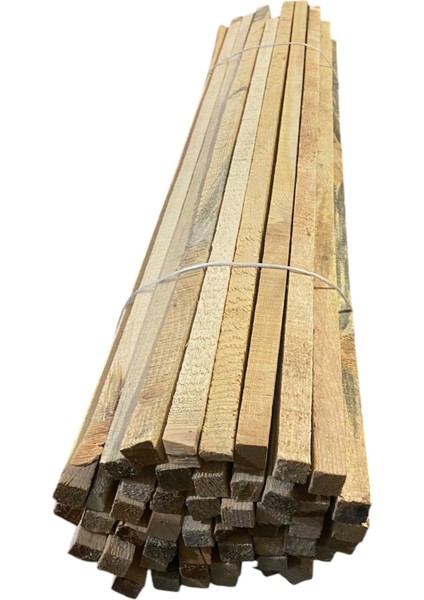 Zımparasız Ahşap Çıta 2X2X100 cm Hobi Proje Tasarım Çıtası 10'lu