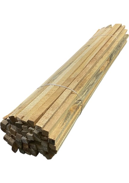 Zımparasız Ahşap Çıta 2X2X100 cm Hobi Proje Tasarım Çıtası 10'lu