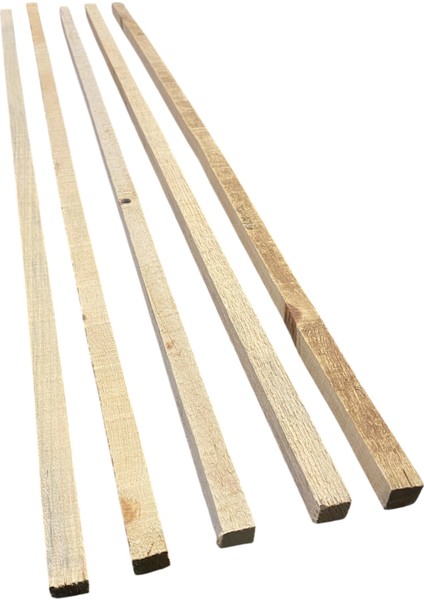 Zımparasız Ahşap Çıta 2X2X100 cm Hobi Proje Tasarım Çıtası 10'lu