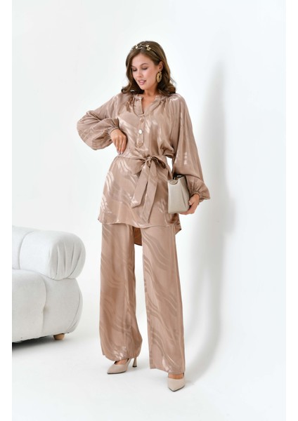 Kadın Jakar Takım Beige fiyatları