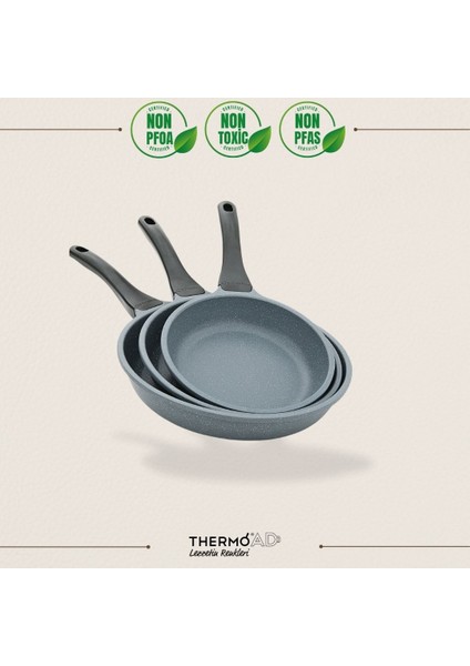 | Tava Seti | 3 Parça | 20cm-24cm-28cm | Açık Gri