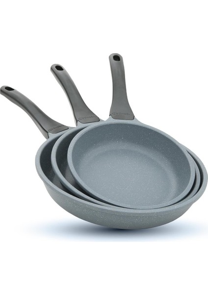 | Tava Seti | 3 Parça | 20cm-24cm-28cm | Açık Gri