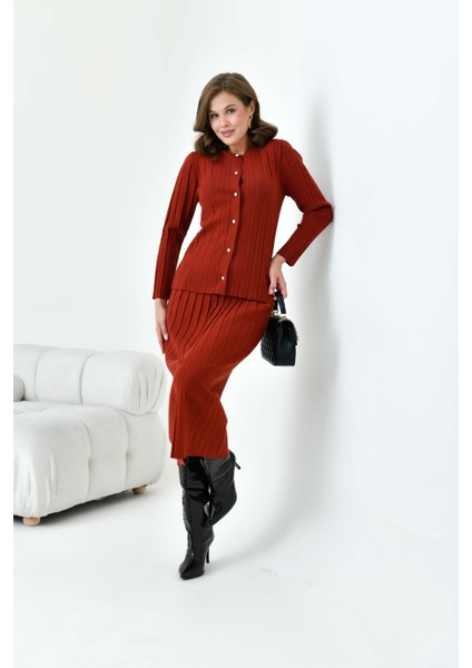 Kadın Pileli Ikili Takım Kiremit modelleri