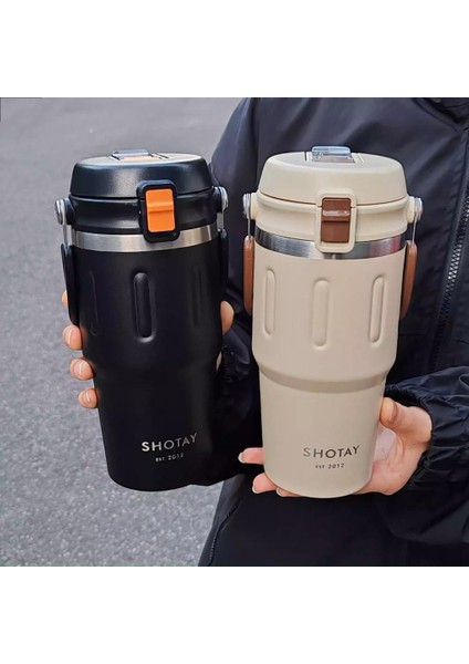Termos Bardak Seyahat ve Outdoor 650ML Krem