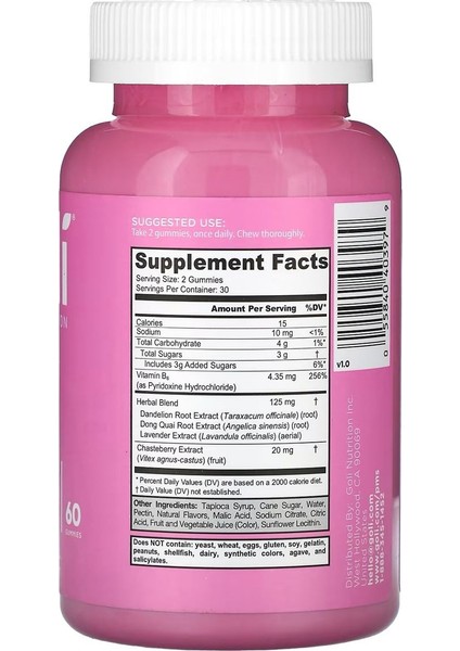 Nutrition Women's Pms Relief 60 Kapsül