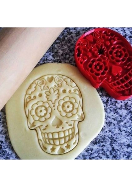 Mexican Skull Kurabiye Kalıbı PLA, Türkiye üretimi, Aydın Barış Ergün