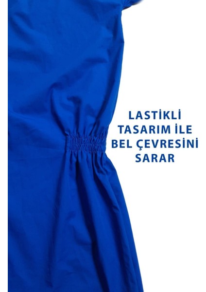 Yeni Nesil Kısa Kol Aizeimer - Demans Tulumu Kısa Kol Lastikli Model Mavi Renk - Small Beden