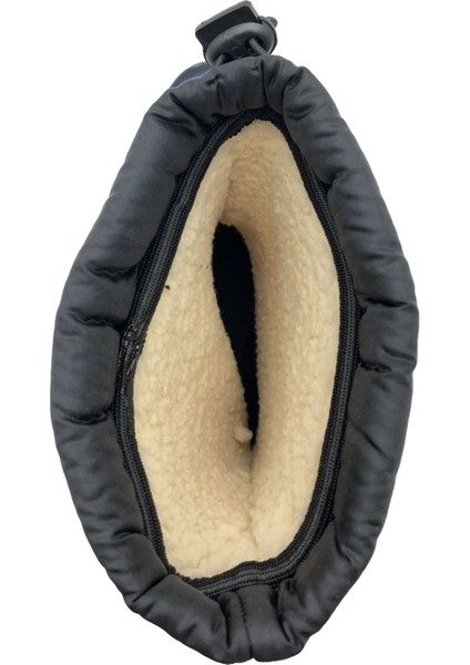 Çiğdem Içi Tüylü Çiçekli Lastik Çizme - Renkli-Siyah-Kırmızı - 40 fırsatları