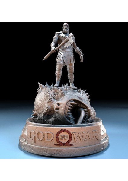 Gof Of War Baltalı Kratos Figürü - 10 cm