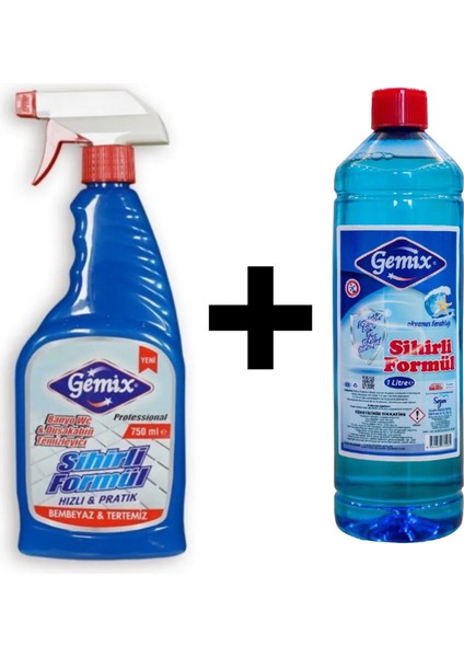 Derz Temizleyici Sihirli Formül Mavi Su 750 ml + 1000 ml