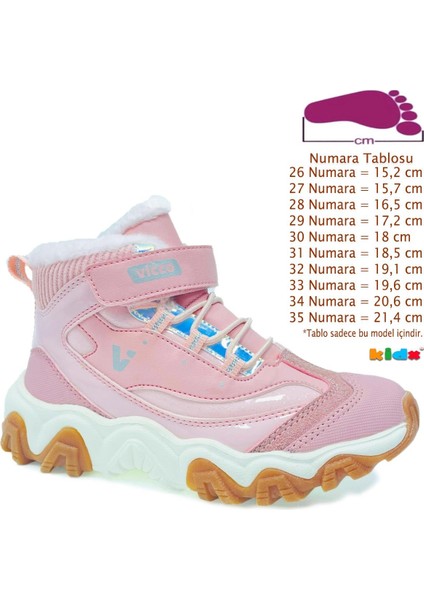 Radus Ll Içi Kürklü Hafif Taban Ortopedik Kız Çocuk Bot Pudra Pembe fiyatları