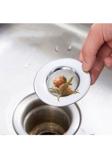 Tekno Trust 2 Adet Paslanmaz Çelik Mutfak Lavabo Süzgeci Evye 7 cm