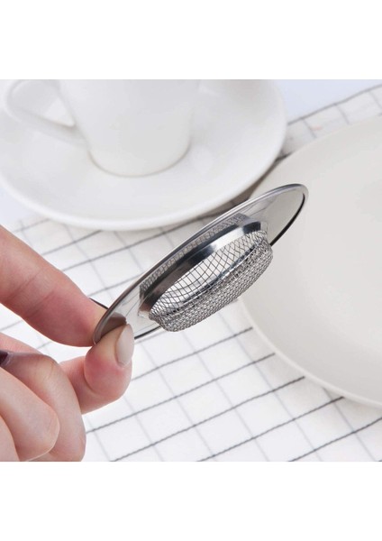 Tekno Trust 2 Adet Paslanmaz Çelik Mutfak Lavabo Süzgeci Evye 7 cm
