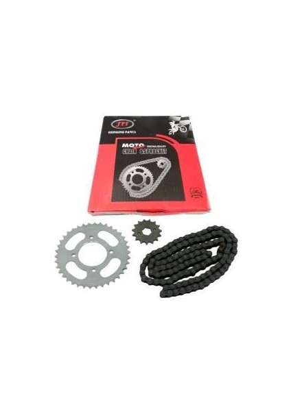 Mondıal MH125 Ön-Arka Dişli Zincir Seti 38-15T 428-116L Ith