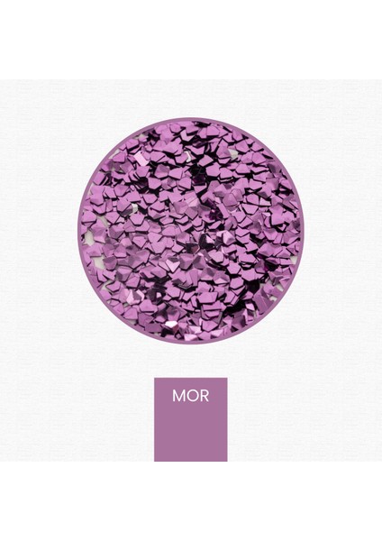Mor Glitter Elmas Kesim 3 Boyutlu Epoksi-Nail Art-Makyaj Süsleme Pulu