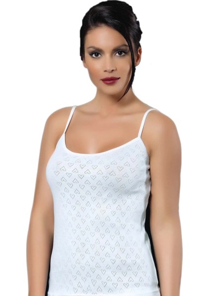 Pamuk Ip Askılı Transfer Atlet Beyaz 6'lı Paket 1303
