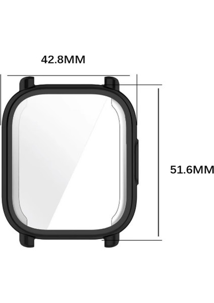 Xiaomi Redmi Watch 5 Active Uyumlu Silikon Kılıf 360 Full