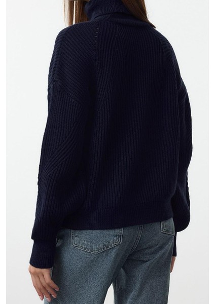 Stil Modern Kadın Crop Reglan Kol Balıkçı Yaka Triko Kazak fırsatları
