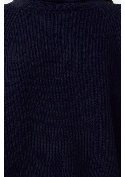Stil Modern Kadın Crop Reglan Kol Balıkçı Yaka Triko Kazak indirimleri