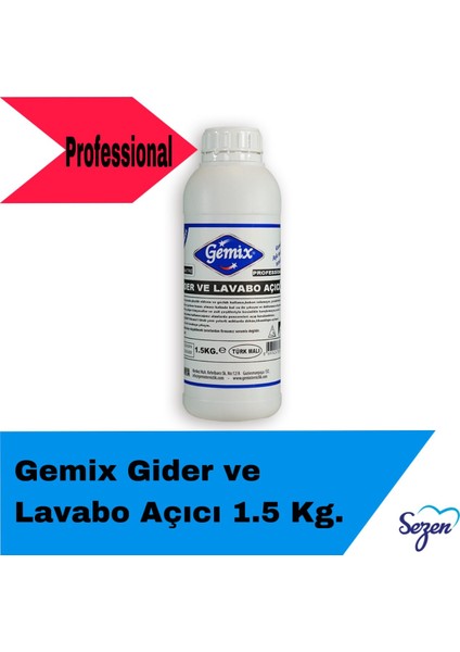 Gemix Gider ve Lavabo Açıcı 1.5 kg