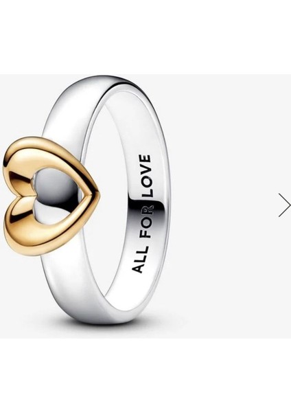 Iki Renkli Hareketli Kalp Yüzük