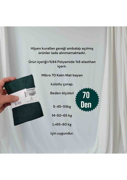 Kadın Mikro 70 Mikrofiber Külotlu Çorap modelleri