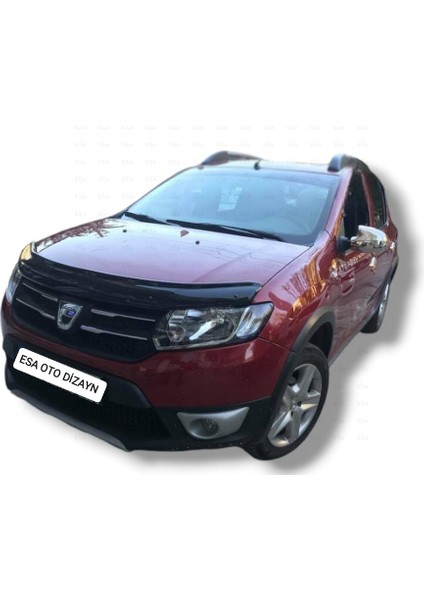 Dacia Sandero Stepway Ön Kaput Koruyucu Rüzgarlığı Abs Plastik Piano Black 2013-2019 yılları arası