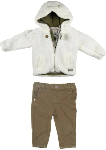 3'lü Beyaz & Yeşil Fishing Lake Bebek Takımı