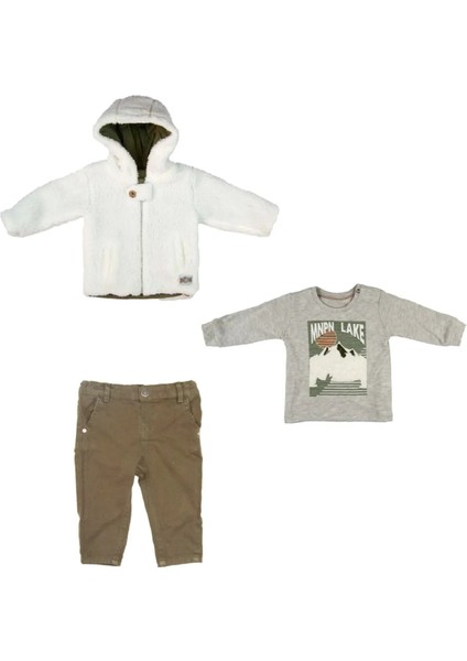 3'lü Beyaz & Yeşil Fishing Lake Bebek Takımı fiyatları