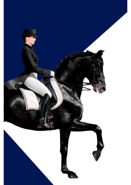 Saks Mavisi Beyaz Renk Siyah Beyaz Kadın Jokey Kombin Çerçeveli Cam Tablo 2'li fiyatları