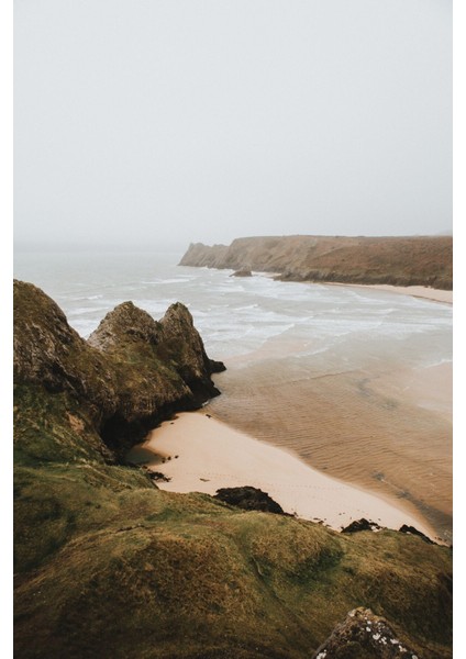 Kahverengi Bej Manzara Kombini Çerçeveli Cam Tablo 3'lü modelleri