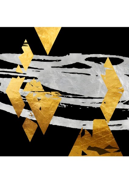 Gri Siyah Gold Soft Renk Soyut Seti Çerçeveli Cam Tablo 3'lü fırsatları