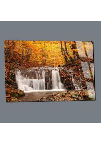 Kırılmaz Cam (Temperli) Bahar Doğa Manzarası Tablosu 4 modelleri