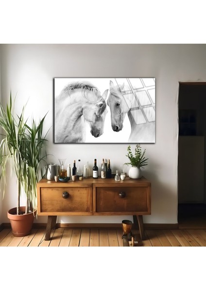 Kırılmaz Cam (Temperli) Beyaz Atlar Tablosu 01 fiyatları