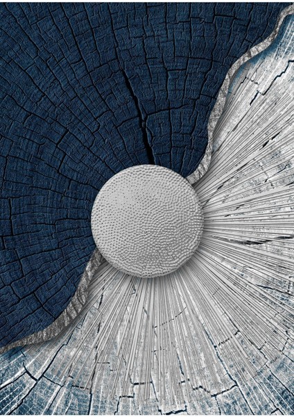 Lacivert Gümüş Sevilen Soyut Kombin 4 Çerçeveli Cam Tablo 2'li fiyatları