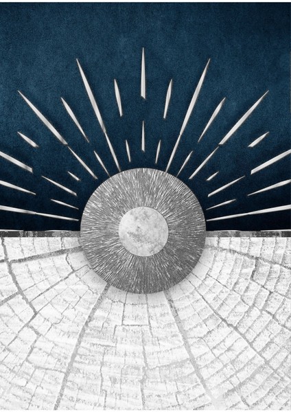 Lacivert Gümüş Sevilen Soyut Kombin 4 Çerçeveli Cam Tablo 2'li modelleri