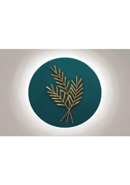 Turkuaz Gold Buğday Abstract Kombini Çerçeveli Temperli Cam Tablo 3'lü modelleri