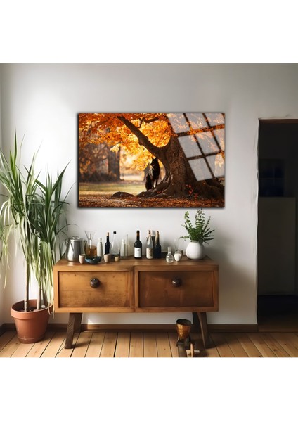 Kırılmaz Cam (Temperli) Sonbahar Doğa Manzaratablosu 06 fiyatları
