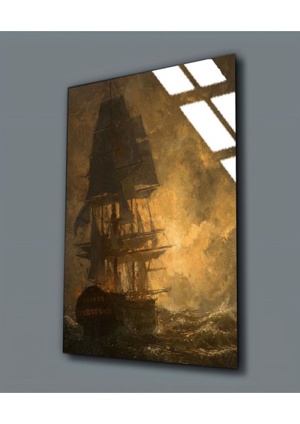 Kırılmaz Cam (Temperli) Eskitme Gemi Tablosu 01