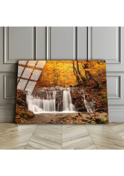 Kırılmaz Cam (Temperli) Bahar Doğa Manzarası Tablosu 4