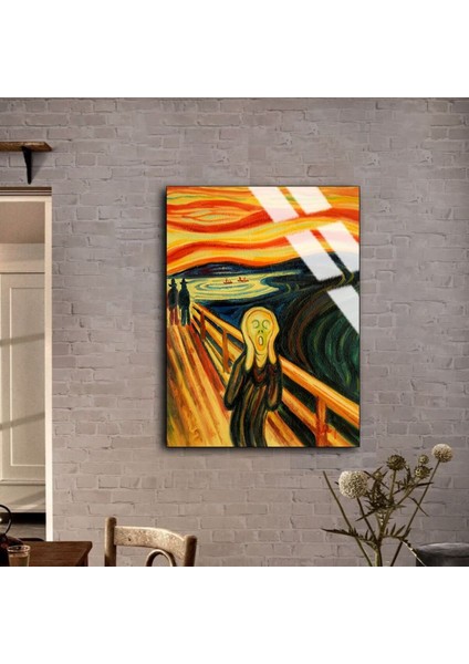 Kırılmaz Cam (Temperli) Çığlık Edvard Munch (1893) Tablosu fiyatları