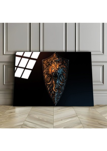 Kırılmaz Cam (Temperli) Aslan Amblem Tablo 01